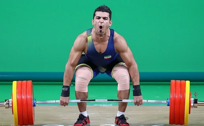 An olympic weightlifter